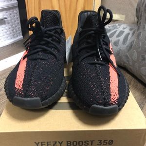 Yeezy red stripe size 8